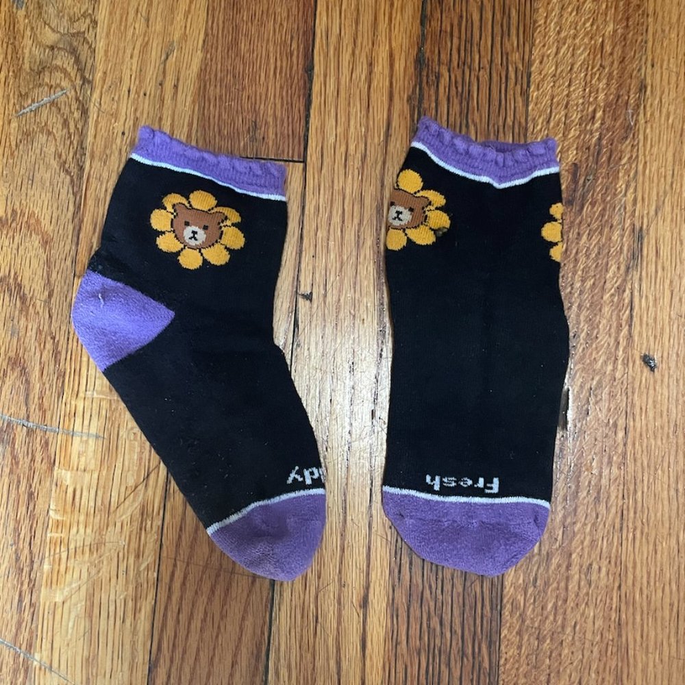 Set of 2 Teddy Fresh Logo Ankle Socks